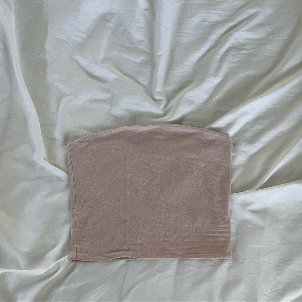 Brandy Melville pink bando top